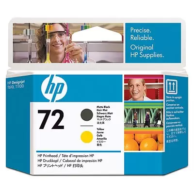 Toneri za InkJet i Plotere No.72 Matte Black and Yellow Printhead za T610/T1100 C9384A HP 