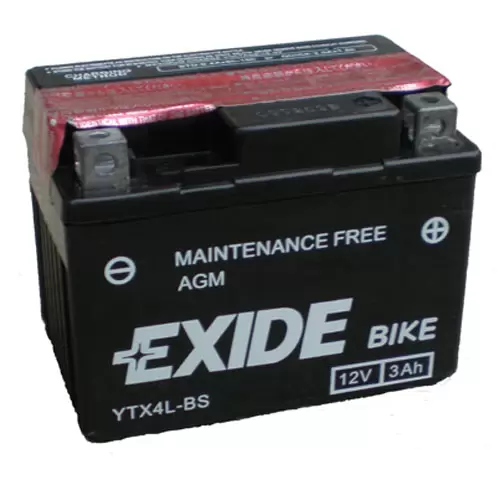 Moto akumulator EXIDE BIKE YTX4L-BS 12V 3Ah EXIDE