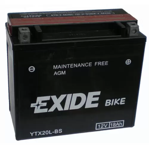 Moto akumulator EXIDE BIKE YTX20L-BS 12V 18Ah EXIDE