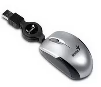 Miš Micro Traveler USB Silver Genius