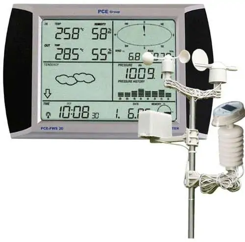 Profesionalna meteorološka stanica sa touch-screen displejom PCE-FWS 20