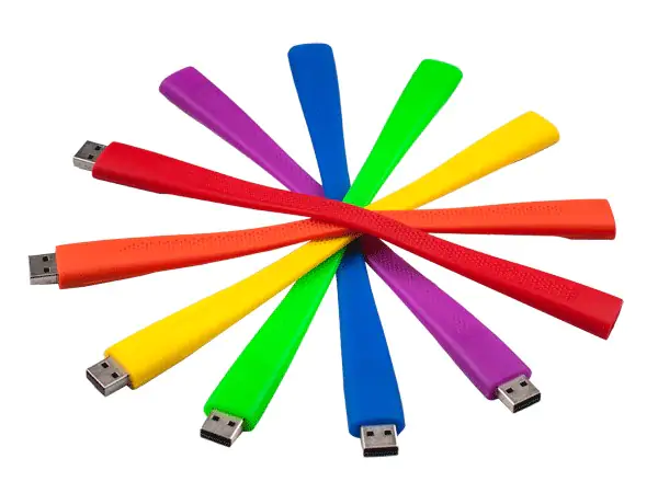 Wristband blue USB 8GB, blue, PE bag XWAVE