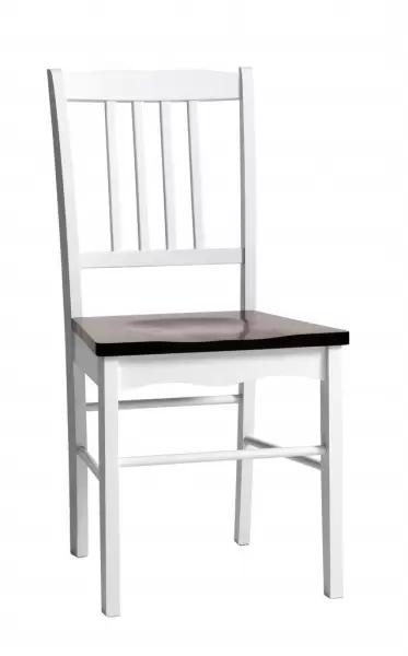 Trpezarijska stolica ALBANY bela/braon