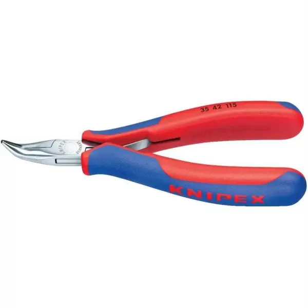 Klešta špicasta kriva za elektroniku 115 mm 35 42 115 KNIPEX