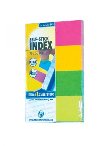 Samolepljivi indeksi za stranice 20X50 MM 4 boje OFFICE