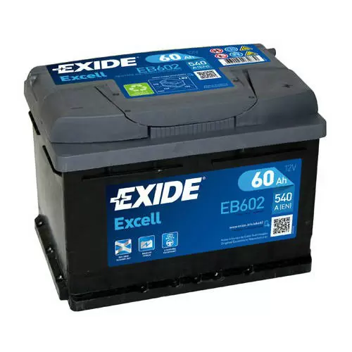 Akumulator Excell EB602 12V 60A EXIDE
