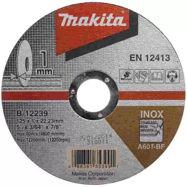 Rezna ploča za INOX 125mmx1x22 MAKITA