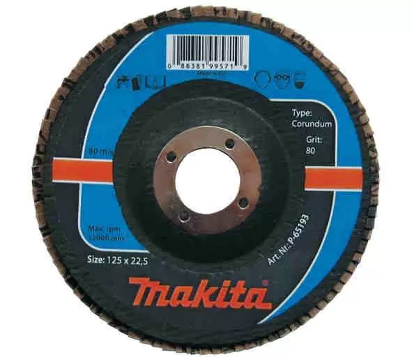 Lamelasti brusni disk za metal-aluminijum oksid 115x22 ZR 40 MAKITA