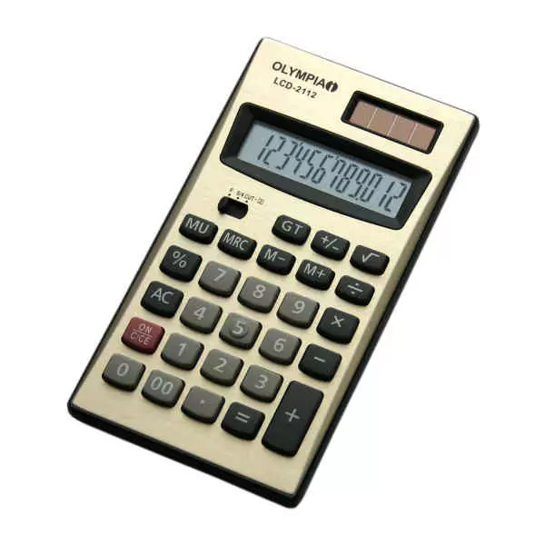 Kalkulator komercijalni 12mesta LCD-2112 srebrni OLYMPIA