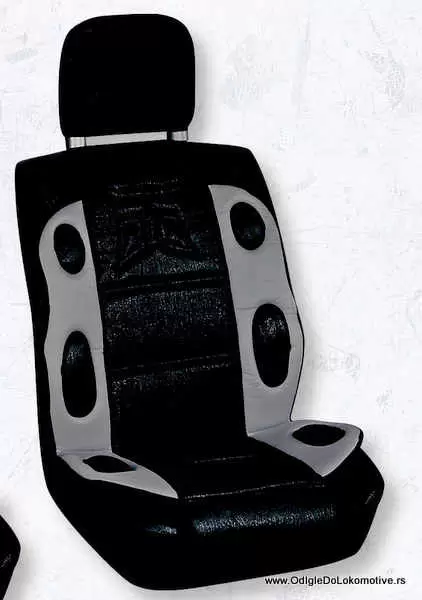 Auto presvlake-masažer par univerzalne sivo-crne N1-5