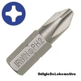 Nastavak za šrafljenje Insert PH1 1/4 25mm (10kom) IRWIN