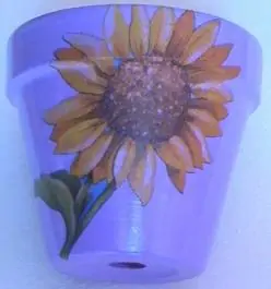 Saksija glinena SUNCOKRET visina 13cm