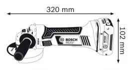 Akumulatorska ugaona brusilica GWS 18 V-LI 3Ah Professional  BOSCH