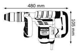 Elektro - pneumatski čekić za štemovanje sa SDS-max prihvatom GSH 5 CE Professional BOSCH