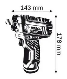 Akumulatorski odvrtač Professional 10.8V/1.3Ah GSR 10,8-LI BOSCH