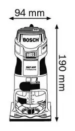 Glodalica za drvo GKF 600 BOSCH