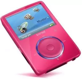 MP3 Sansa Fuze 4GB pink, FM  SanDisk