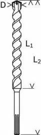 Hamer burgija M4 SDS-max 25/400/540mm BOSCH