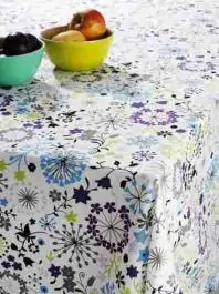 Stolnjak NINNA 140x240cm saten/cvetni
