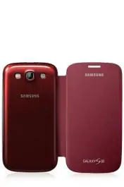 Maska sa preklopom za Galaxy S3, tamno crvena SAMSUNG 