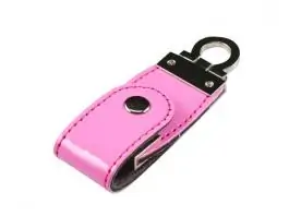 Xwave leather exclusive USB 8GB, pink, metal box