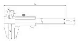 Pomično merilo - šubler 300mm INSIZE