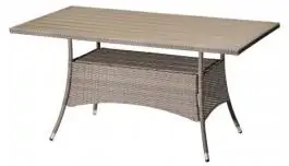 Baštenska garnitura Sto ANDRIA 85x150 natur+4OSLO stolice