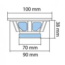 Auto zvučnici 100mm 2x45W BK100 SAL