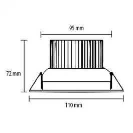 LED sijalica 6x1W hladno bela LUG61-W PROSTO