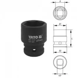 Ključ nasadni IMPACT 1/2" 24mm CrMo YATO
