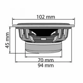 Auto zvučnici dvosistemski 100mm 2x55W CX404