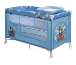 Krevetac prenosivi za bebe Baby Nanny 2 Nivoa Blue Adventure BERTONI
