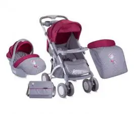 Kolica za decu Apollo Set Grey&Pink Girl BERTONI