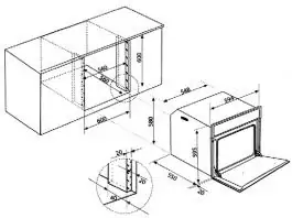 Ugradna rerna 60cm CIM 310000TX BEKO