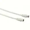Antenski Kabl 75dB duplo izolovan (muško ženski) 3m beli Hama